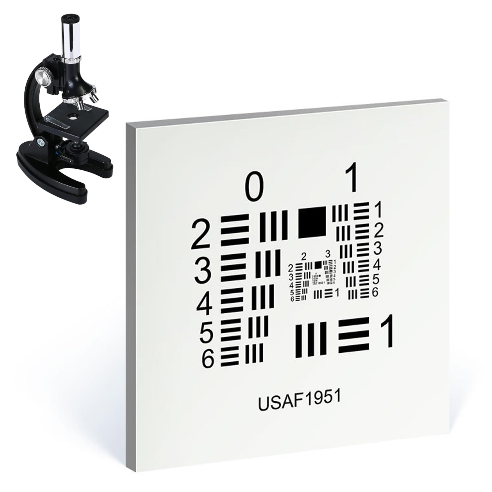Testdiagramm für räumliche Auflösung für optisches Mikroskop, Kalibrierplatine für genaue Sehprüfung, Positiv/Negative Filmkarten zur Qualitätssicherung