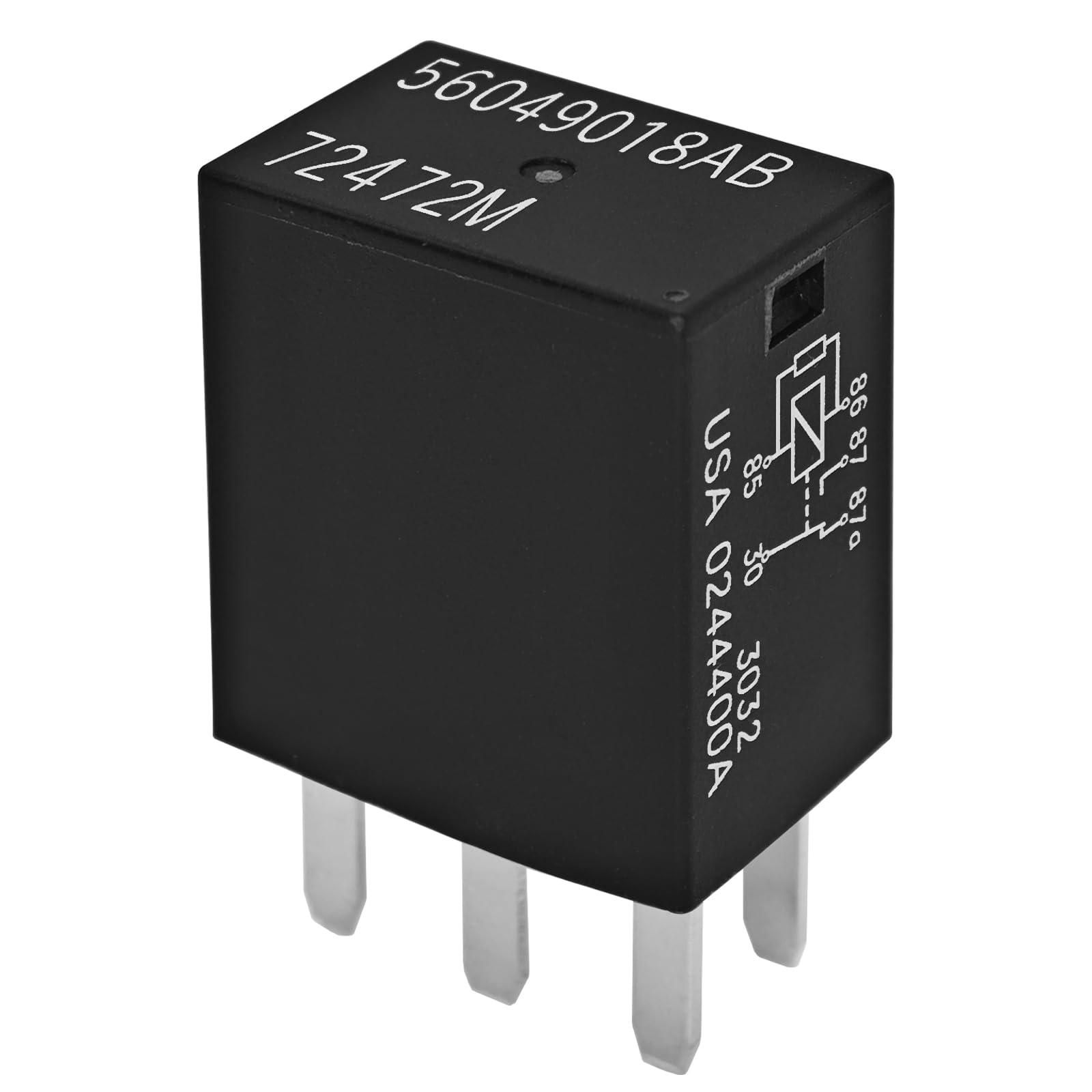 Relay 56049018AB 72472M 30A 12VDC 5-Pin Automotive Relay for Chrysler Dodge Jeep