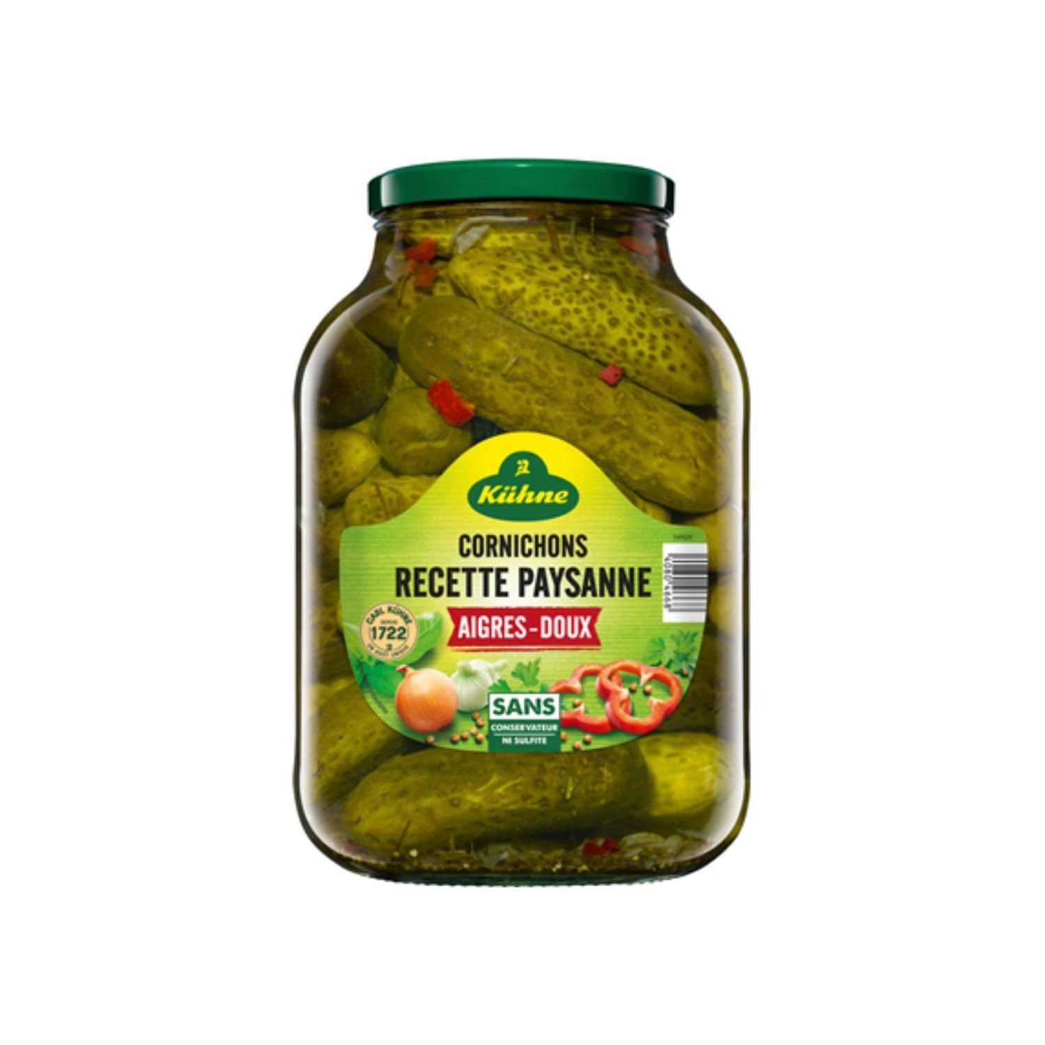 Kühne Encurtidos grandes agridulces 2.45 kg