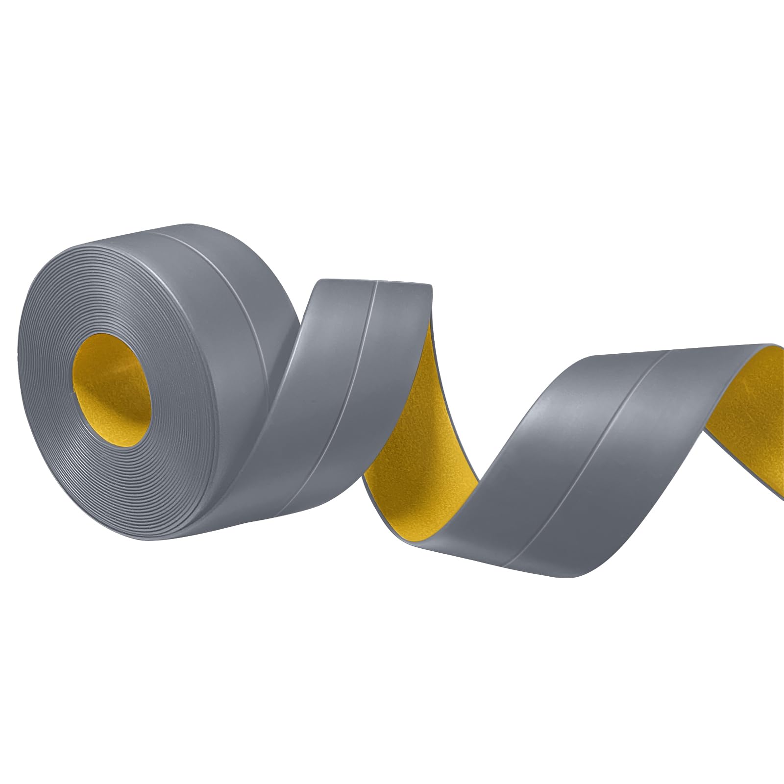 Battiscopa Adesivo In PVC - 35 Mm X 10 M, Grigio, Per Cucina, Bagno, Passacavi