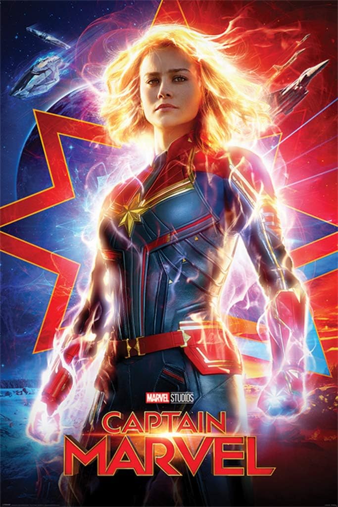 Trends International Marvel Cinematic Universe - Captain Marvel - One Sheet Wall Poster, 22.375" x 34", Premium Unframed Version