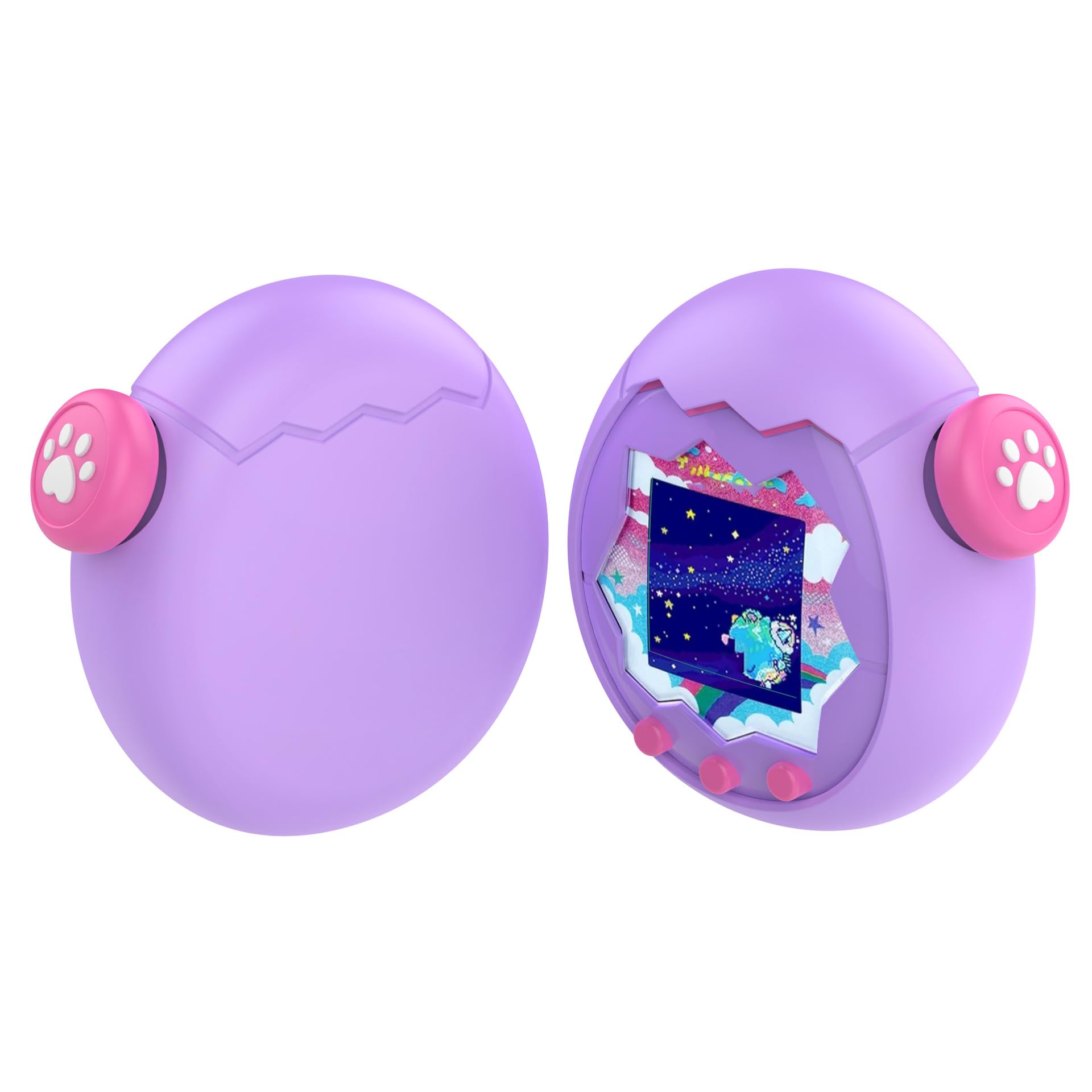 Etui ochronne z płynnego silikonu na konsolę do gier Tamagotchi Paradise z nasadką na guziki, urocze, odporne na wstrząsy etui do wirtualnej maszyny dla zwierząt domowych, akcesoria chroniące przed