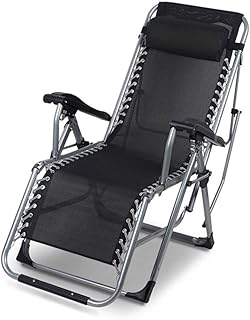 Conjuntos de móveis de jardim espreguiçadeira, espreguiçadeira dobrável para banhos de sol para acampamento cadeiras de jardim cadeira dobrável de gravidade reclinável à prova d'água espreguiçadeiras de metal para escritório ao ar livre bonito