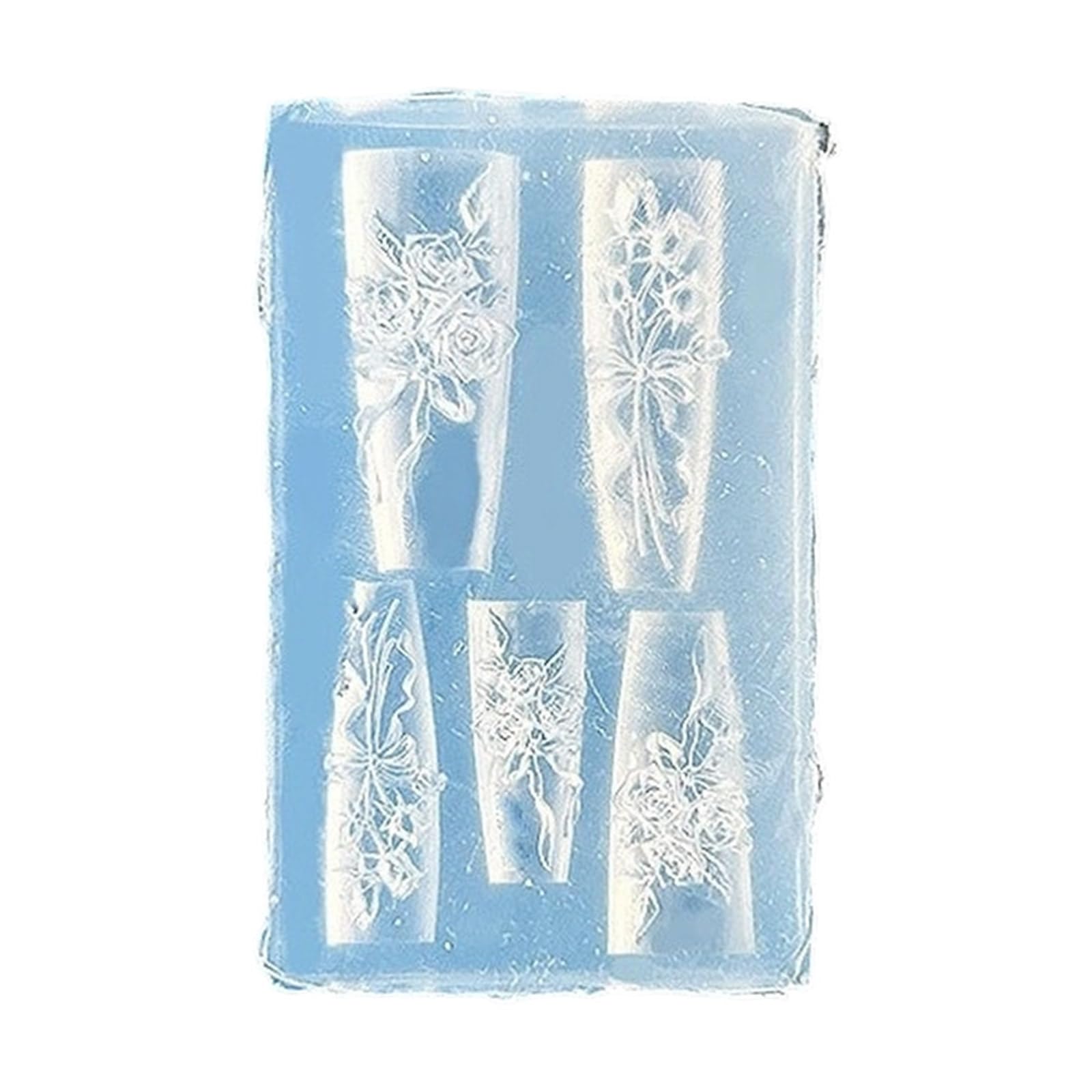 Lerpwige Nails Decors Silicone Mold Stamping Templates Molds Carving Enthusiasts Nail Art Silicone
