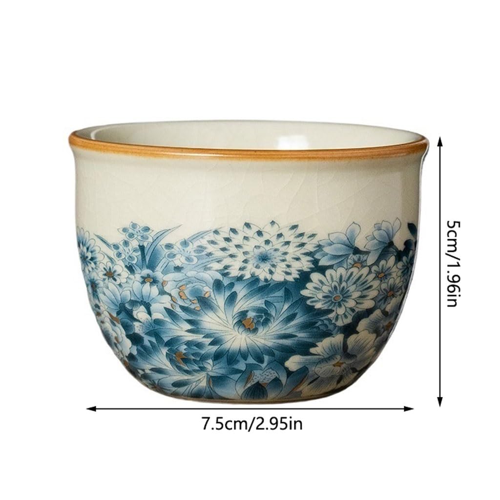 Kubek do herbaty Studium Kubek do herbaty cylinder, kreatywny ręcznie robiony osobisty właściciel kubek chiński unikalny ceramiczny kubek do herbaty pojemnik do zanurzania