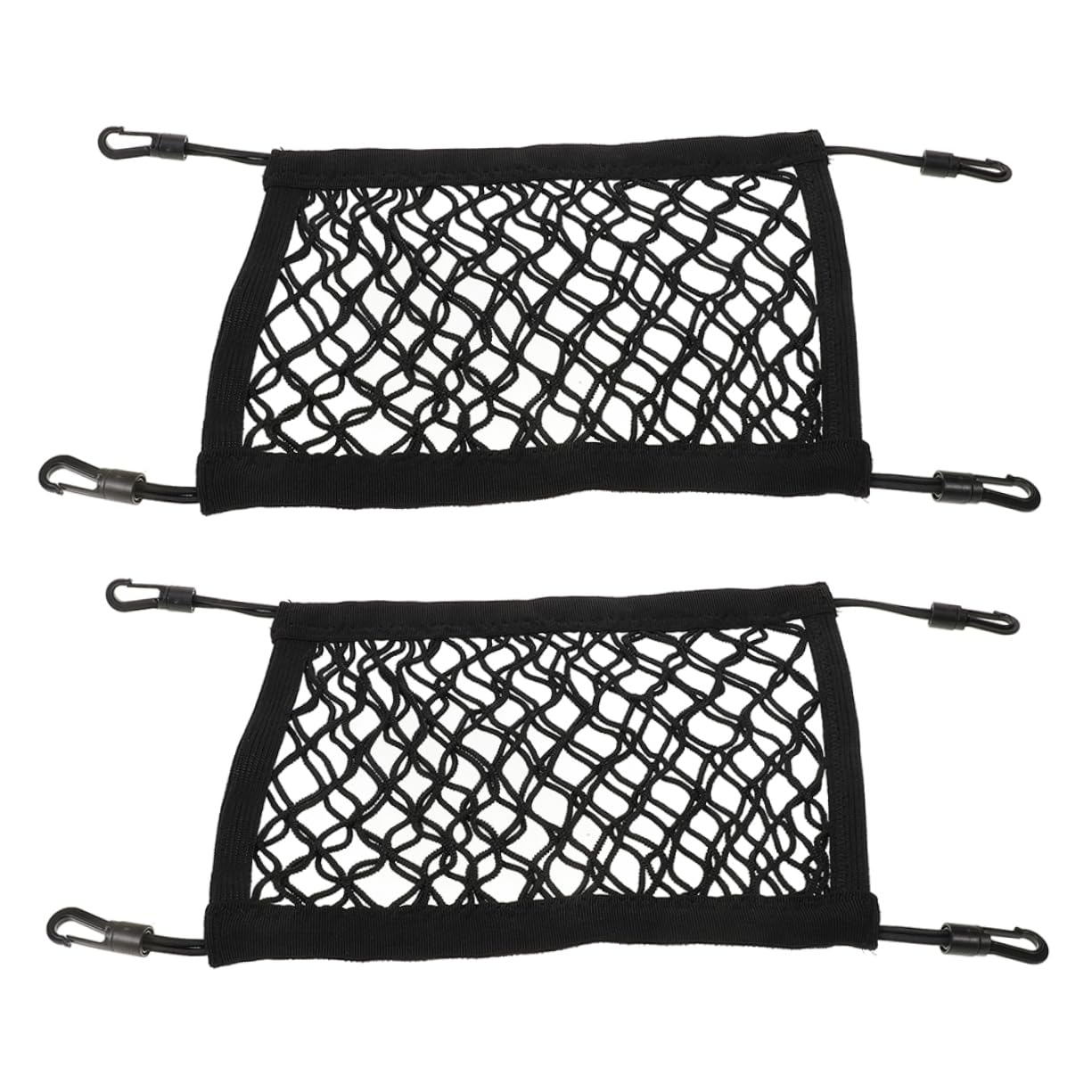 BRIGHTFUFU 2pcs Paddle Net Bag Black Storage Netting Nylon Cargo Netting Storage Nets for Boats
