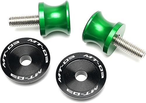 Miniatura 6 de Para Yamaha MT-03 MT03 Mt03 Carretes de brazo oscilante de 0.236in, soporte deslizante, tornillos de acero inoxidable, accesorios de motocicleta
