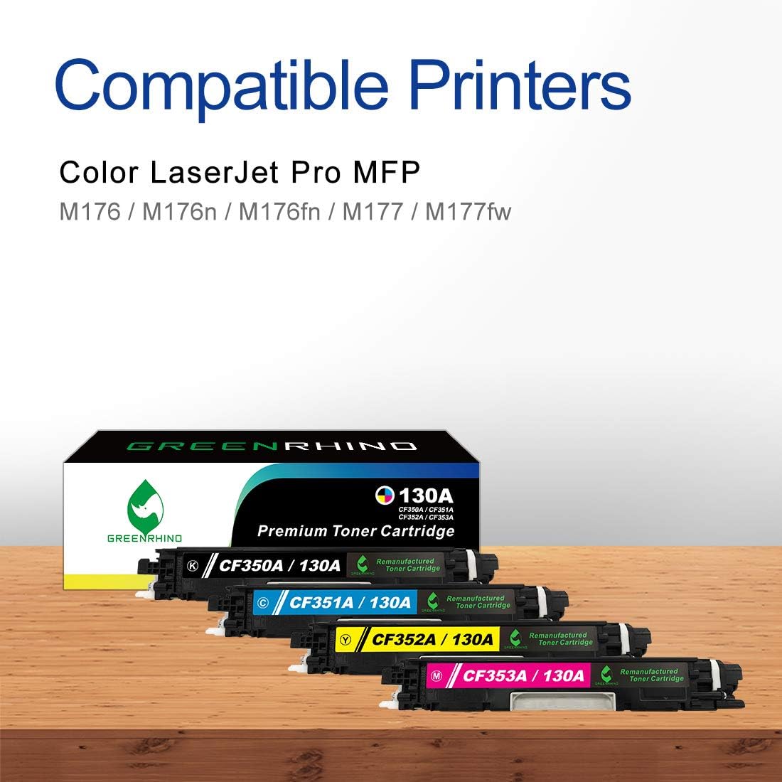Blасk Frіdау - 40% оƒƒ GREENRHINO Remanufactured Toner Cartridge Replacement for HP 130A CF350A CF351A CF352A CF353A M176 M176n M176fn M177 M177fw (1 Black, 1 Cyan, 1 Yellow, 1 Magenta, 4-Pack) 60% оƒƒ Dіѕсоunt GREENRHINO Remanufactured Toner Cartridge Replacement for HP 130A CF350A CF351A CF352A CF353A M176 M176n M176fn M177 M177fw (1 Black, 1 Cyan, 1 Yellow, 1 Magenta, 4-Pack)