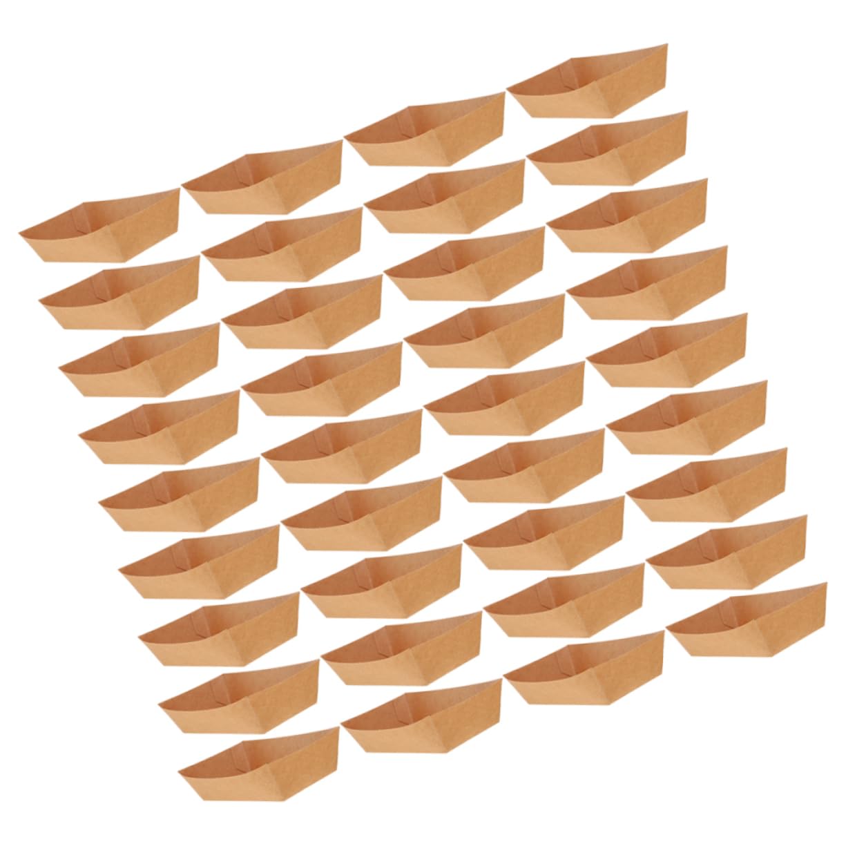 OSOLADY 200pcs Paper Boat Box Hot Dogs Paper Food Containers Greaseproof Papers Boats Take Out Food Container Bbq Food Tray Hot Dog Trays Paper Food Boat Food Plates for Party Light Brown