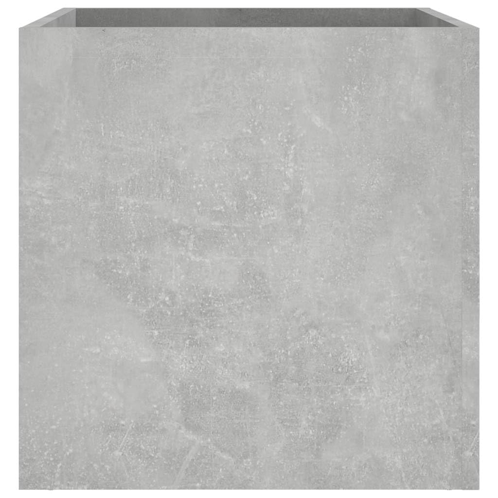 Jardinière en bois gris béton - 40 x 40 x 40 cm - Pour jardin, balcon, intérieur et extérieur - Jardinière décorative avec surface stable et résistante à l'humidité pour fleurs et