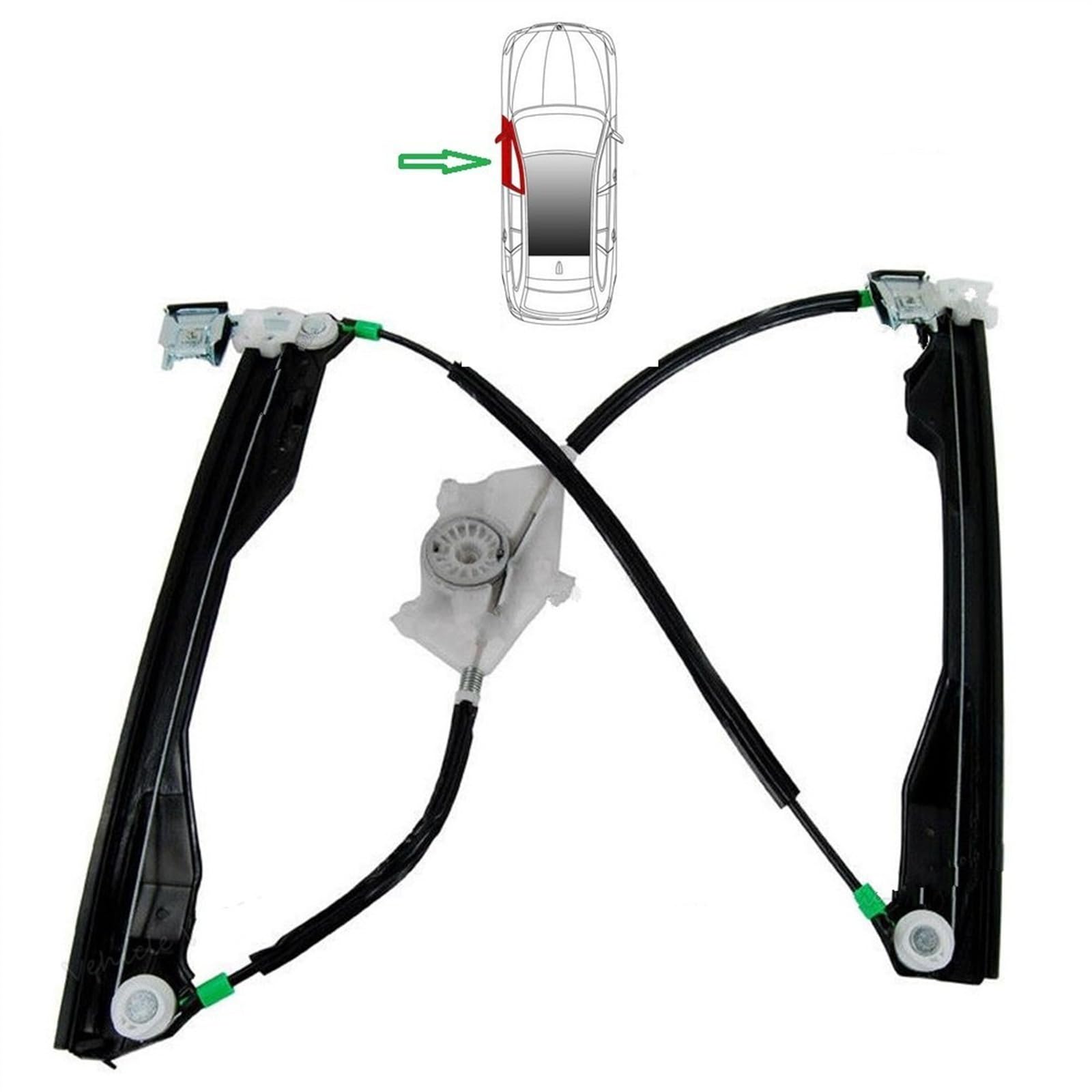 Elevalunas Para Skoda Para Fabia MK1 2000 2001 2002 2003 2004 2005 2006 2007 2008 Puerta Lateral Antera Izquierda Regulador Ventana Eléctrico Estilo Coche Elevalunas Trasero Izquierdo