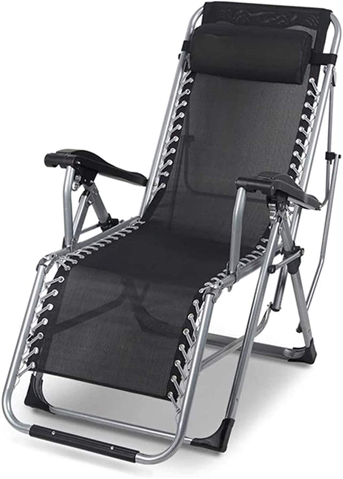 Chaise longue inclinable de plage et de jardin pliable pour extérieur
