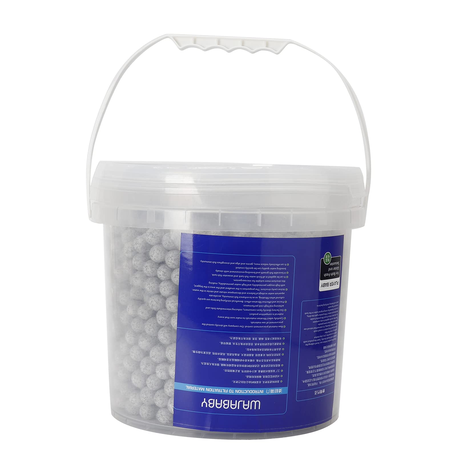 Materiale di filtrazione a sfera con filtro minerale Sfera di quarzo ad alta porosità Efficiente materiale filtrante per acquario per pesci d'acqua dolce Accessori per acquari