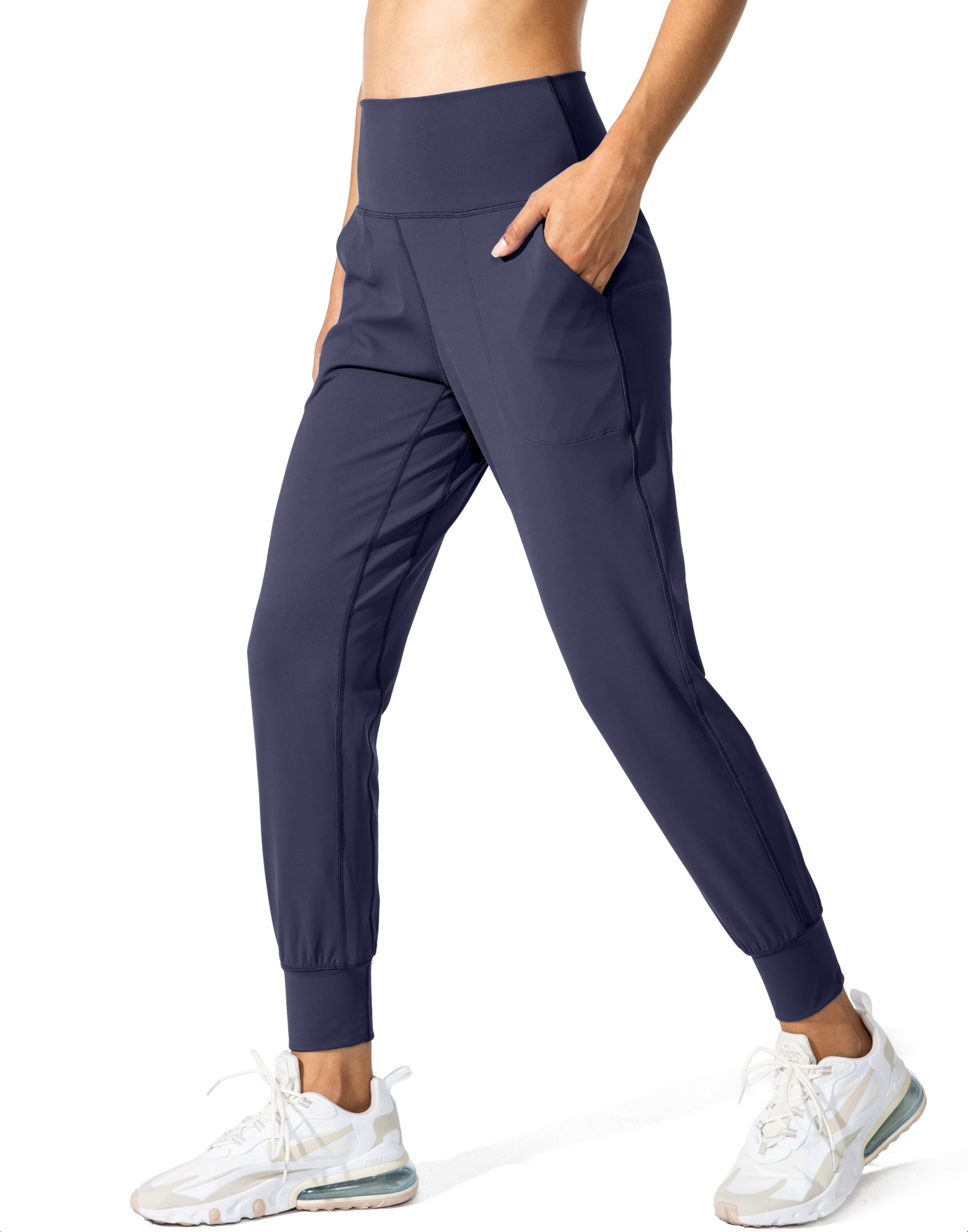 Women's Joggers High Waisted Yoga Pants with Pockets Loose Leggings for Women Workout, Athletic, Lounge