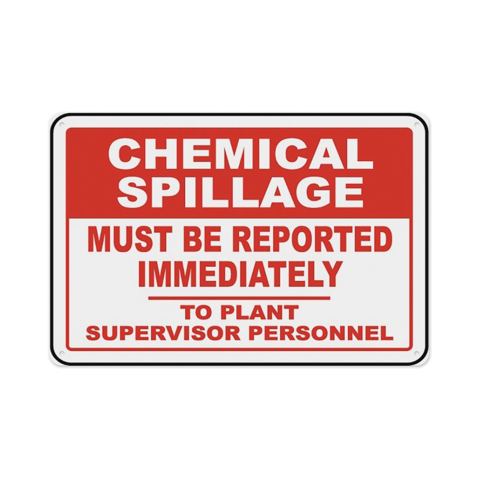peiyeety Must Be Reported Immediately Sign Aluminum Tin Warning Signs For Home Outdoor Garden 8X12 Inches