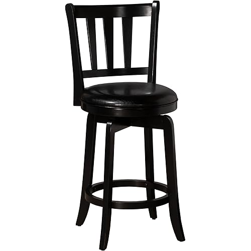 Hillsdale Presque Isle Swivel Stool, Counter Height, Black