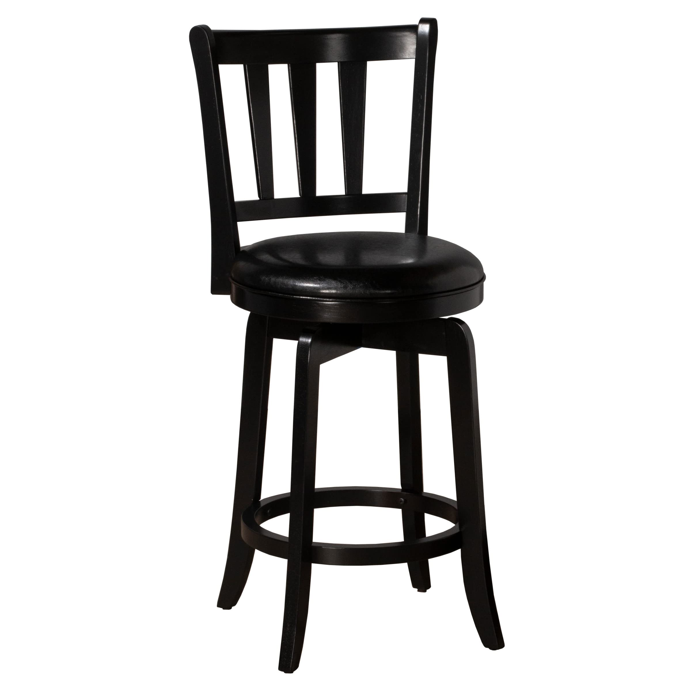 Hillsdale Furniture Presque Isle Swivel Stool, Counter Height, Black