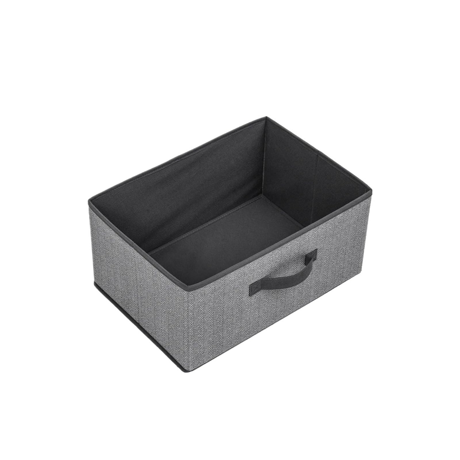 ZHSOAO 2PCS Foldable Storage Box Wardrobe Organizer Underwear Miscellaneous Items Home Sundries Sorting Closet Space Saving Case for Clothing Bedding Blankets(Grey,40 * 28 * 20CM)
