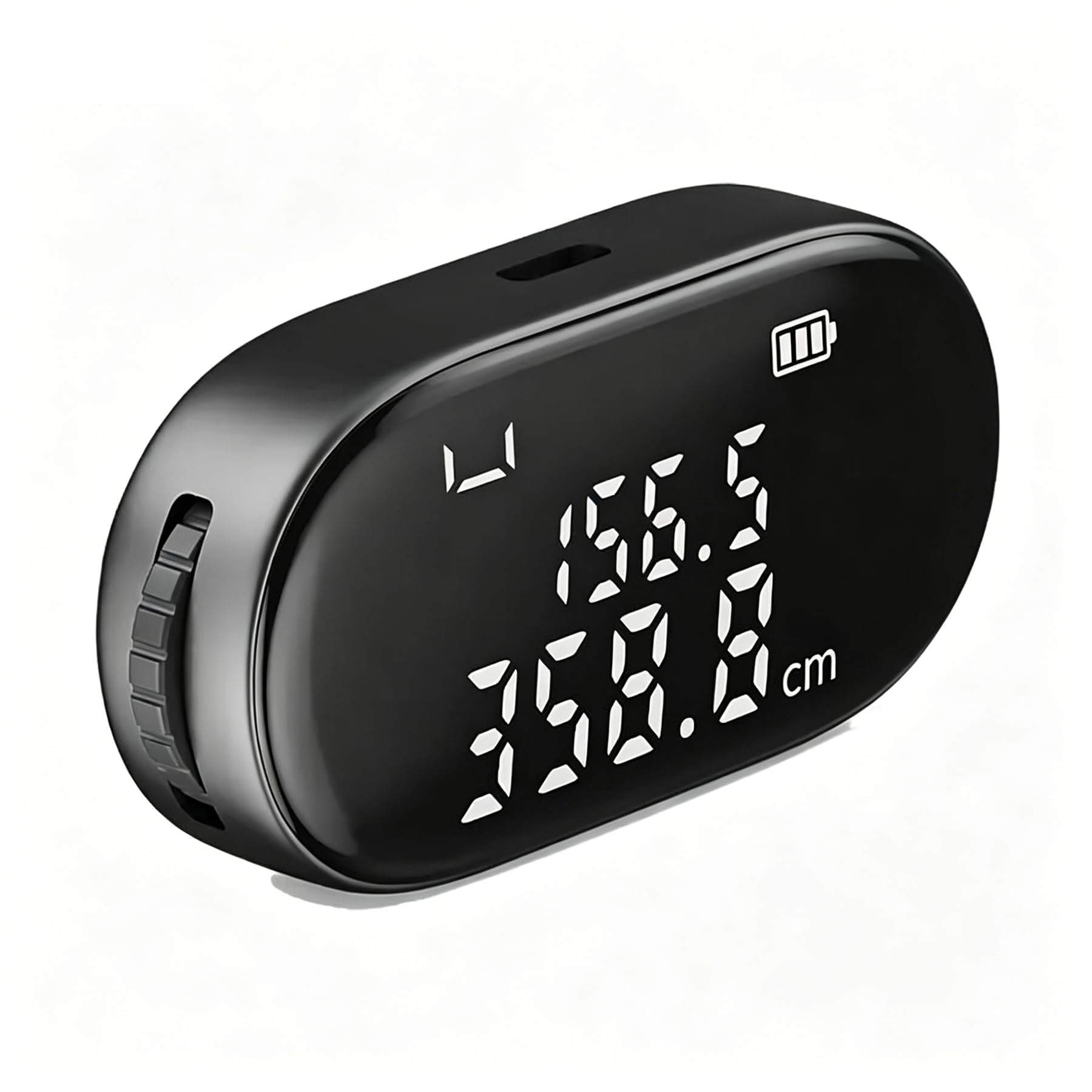 Cinta Métrica Digital Electrónica, 5 Modos 100m Regla Medición de Recargable, Cintas Enrollable de Bolsillo, para una Forma Impar de Diámetro Curvo Plano