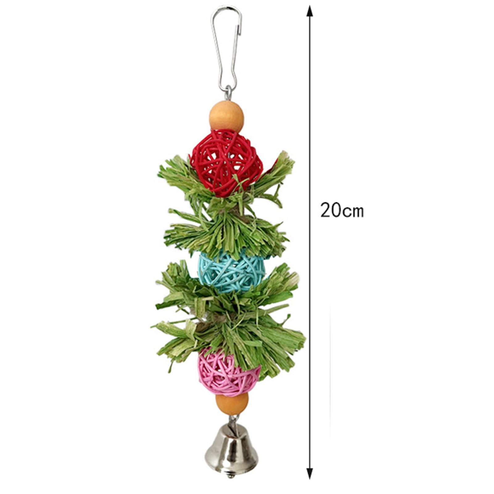 2 Pcs Bird Toys, Bird Shredding Toys, Parrot Chewing Toys, Cockatiel Toys, Include Natural Corn Cob Bells - Image 2