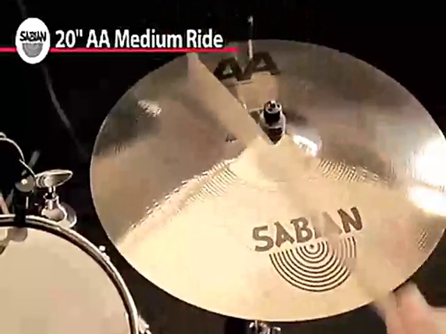 Amazon.com: Sabian 20 Inch AA Medium Ride Cymbal Brilliant