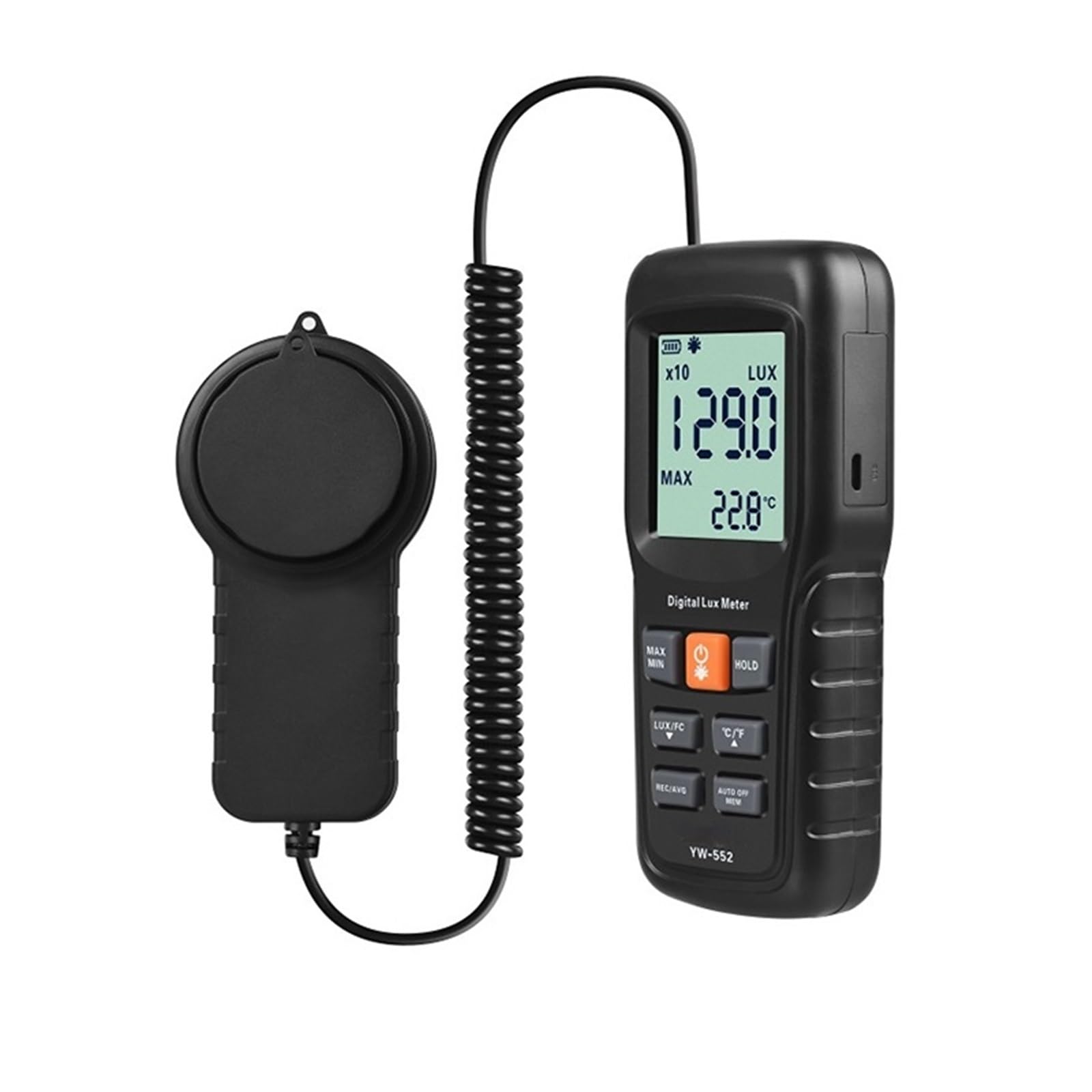 Spectrometer YW-552 Light Meter Illuminometer 0~200000Lux Digital Lux