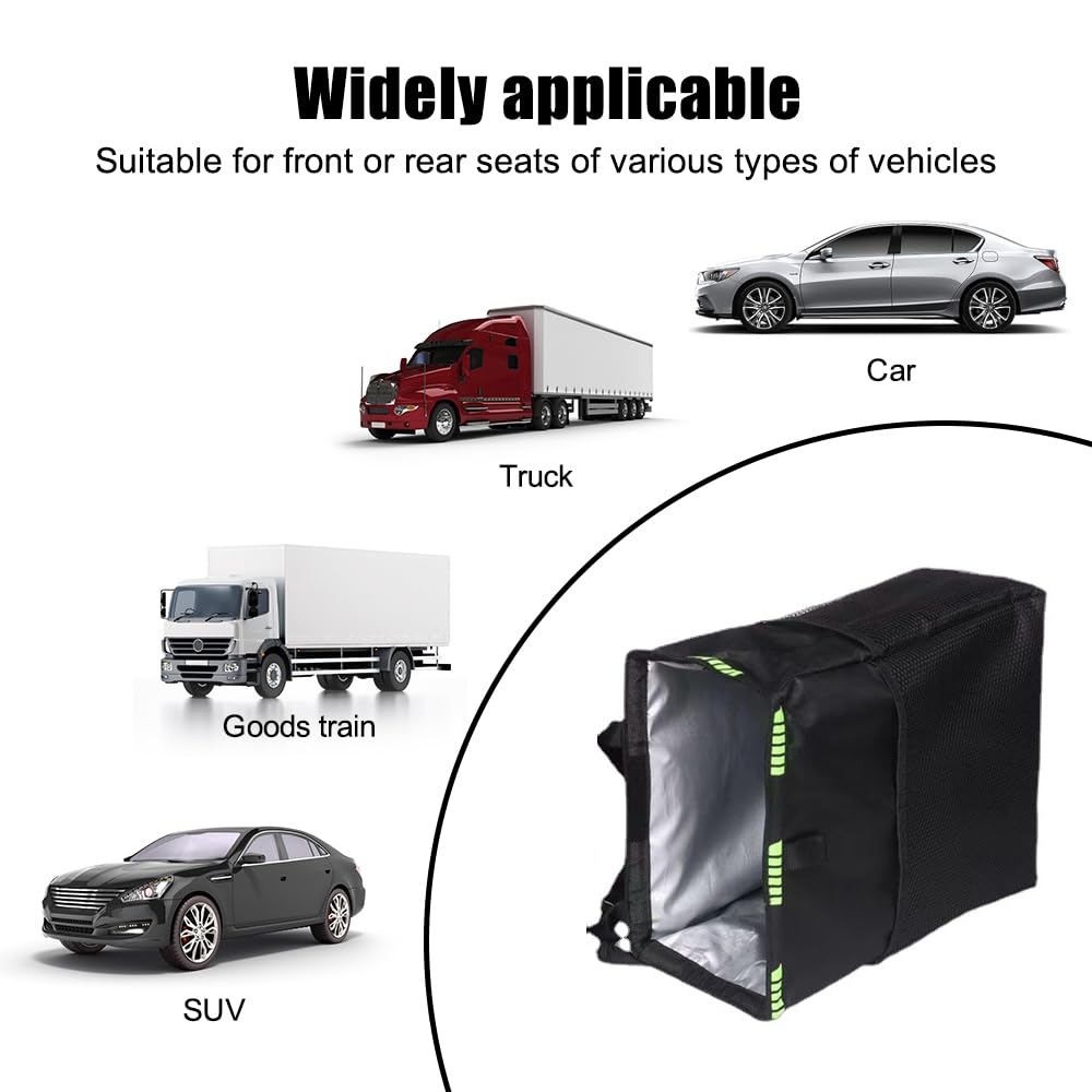 DONGKER Auto Mülleimer, Auslaufsicherer Reise Auto-Müllbeutel, 26x14x35 cm, Wasserdichter Aufbewahrungstasche Mehrzweck Organizer zum Aufhängen für SUV, Wohnmobil, Camping