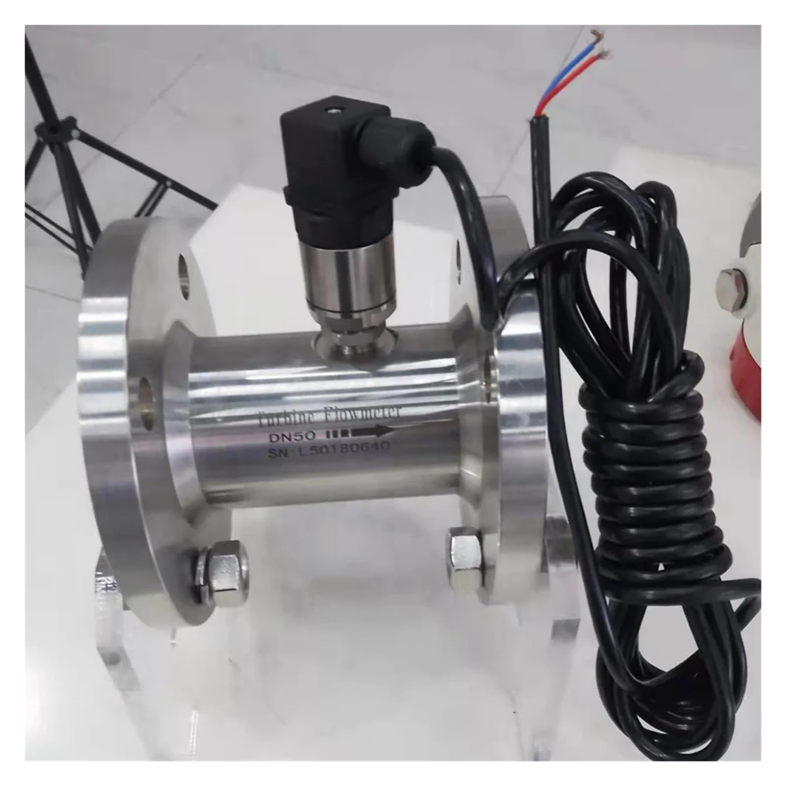 BALYDLUL Design 180 DegreeLiquid Turbine Flowmeter 4-20mA Analog Water Flow Meter(DN65)