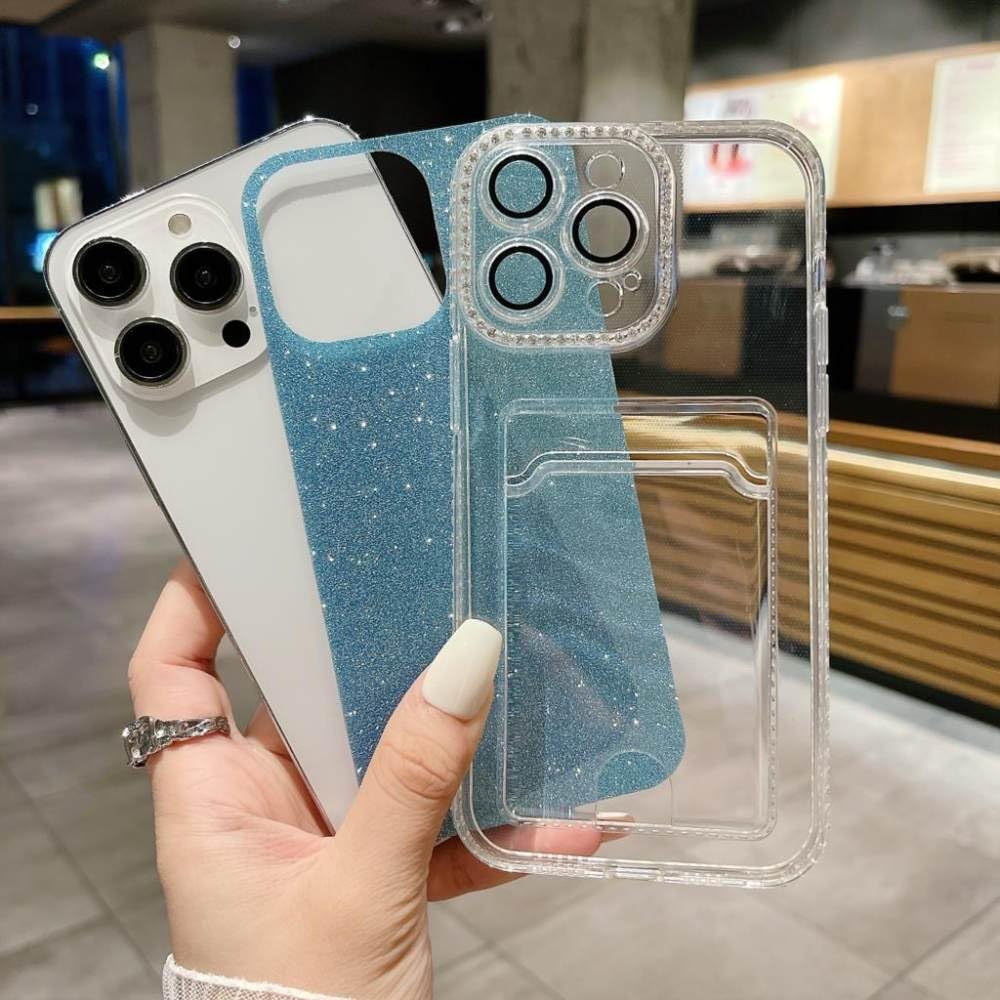 Custodia Per Telefono Con Diamante A Specchio Per Trucco Sfumato - Foto 9