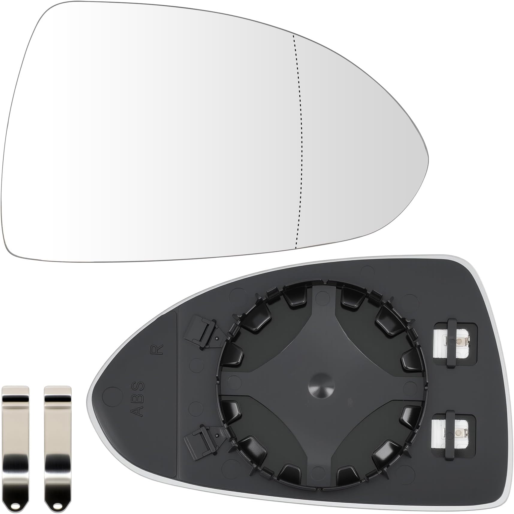 Wing Mirror Glass Right Side Heated Replacement for Vauxhall Corsa D 2006-2014 Corsa E 2014-2020 Corsa MK3 06-14 Corsa MK4 14-Onwards Corsavan MK3 06- Corsavan MK4 Car Buckle Driver Off Side