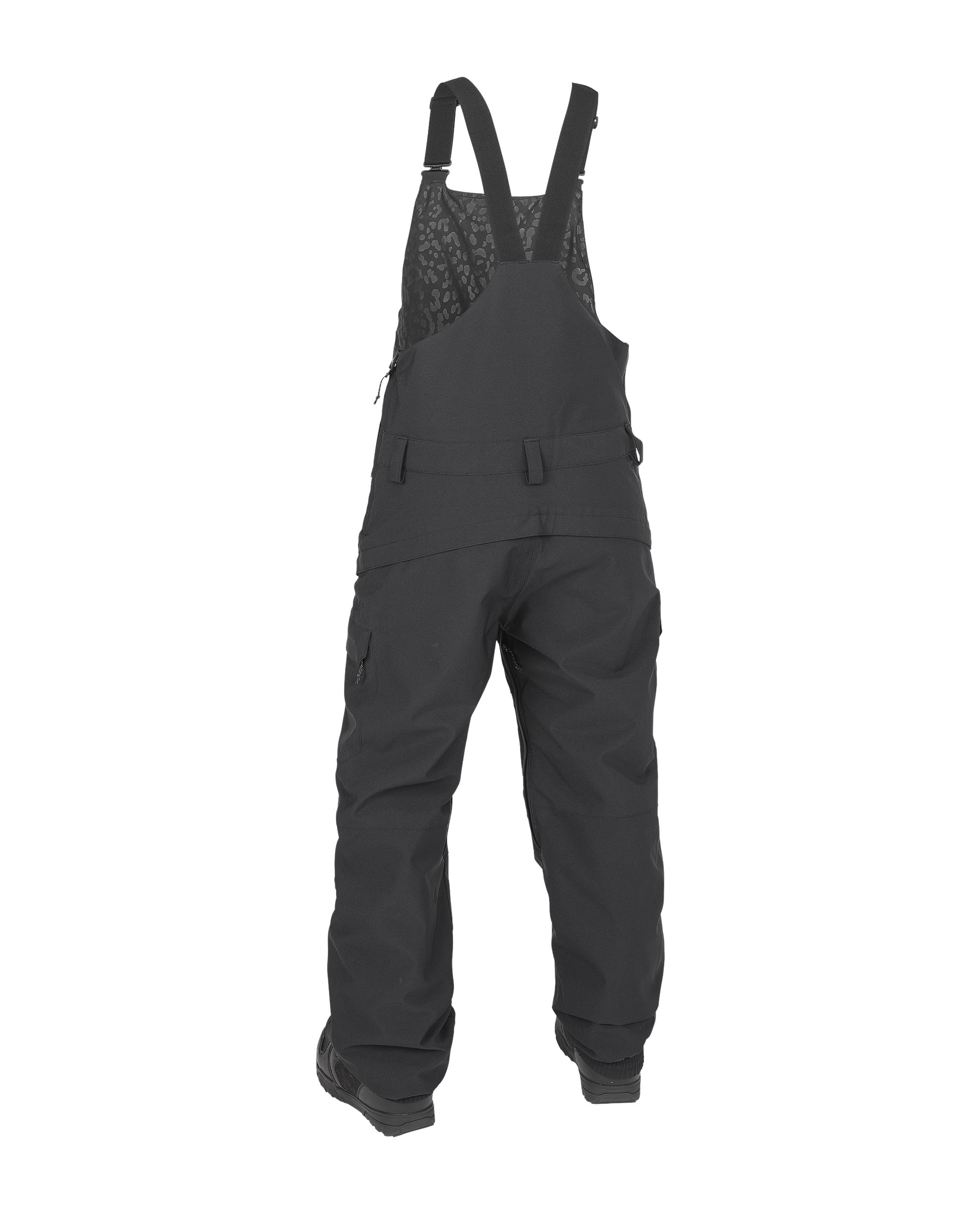 Volcom Women's Creston 3D Stretch Relaxed Fit Snowboard Bib Overall Black