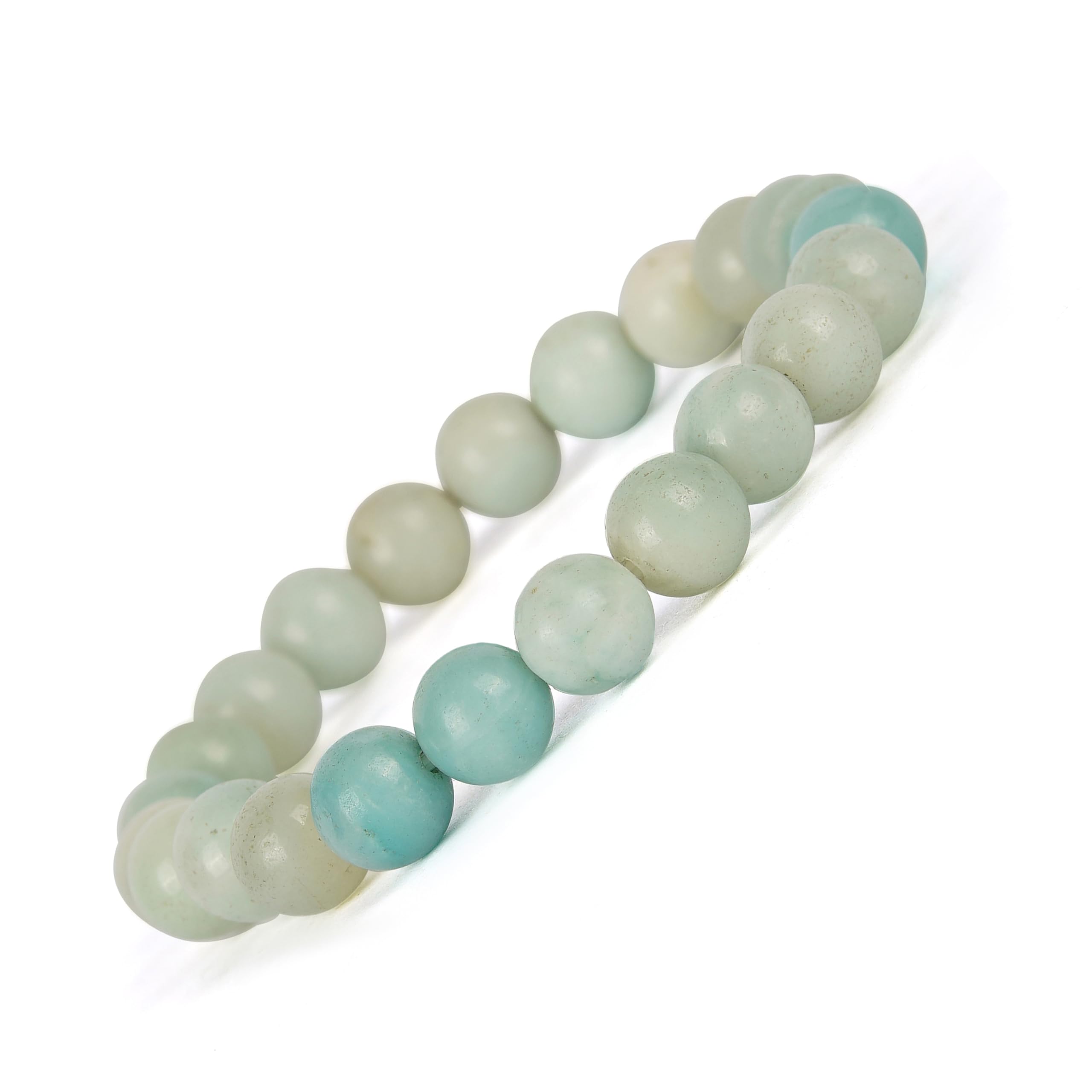 GEMSMANTRA Amazonite Bracelet | With Certificate and Extra Stones | Unisex Healing Stone for Courage and Calm | 8 mm beads and Stretchable Band (B0D455GQ9Q) Amazon Price History, Amazon Price Tracker