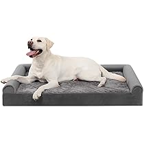 KSIIA Cuccia per Cane Interno Taglia Grande 105x70x18cm, Letto Sfoderabile e Lavabile, Divano XL Grigio