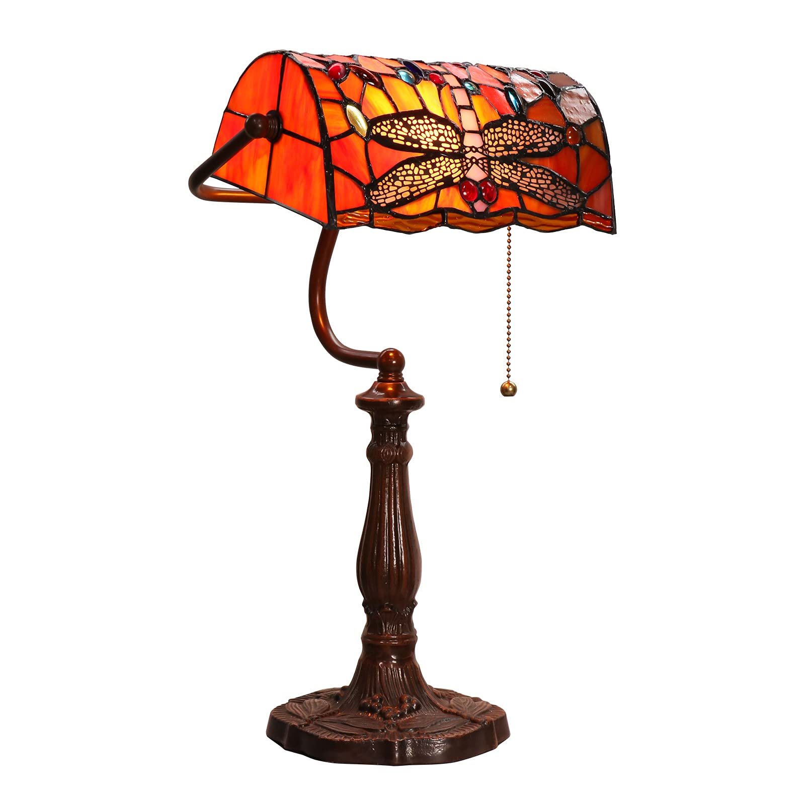Wdcdyqdh Blue Traditional Handmade 12 Inch Wide Mediterranean Design Stained Glass Lampshade.
