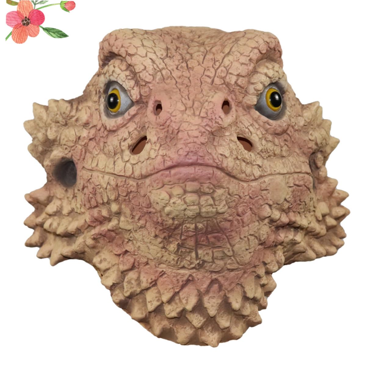 ibasenice 2pezzi Maschera Lizard Headgear Animale Per Halloween Feste e Performance Accessorio Divertente Per Adulti