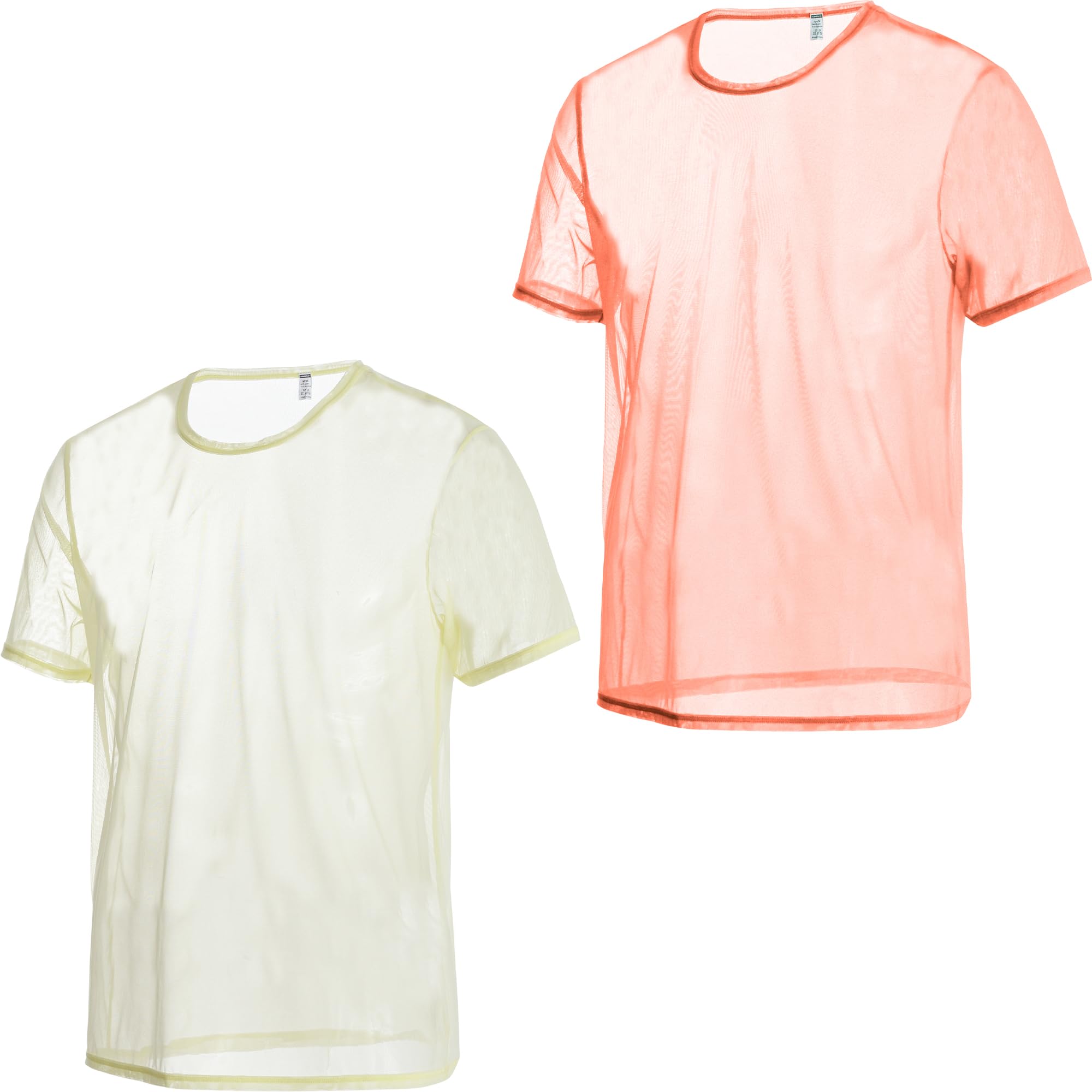 ZONBAILON Mens Sexy Mesh Fitted Short Sleeve See Through Transparent Muscle T-Shirts Top
| ZONBAILON Mens Fitted Short