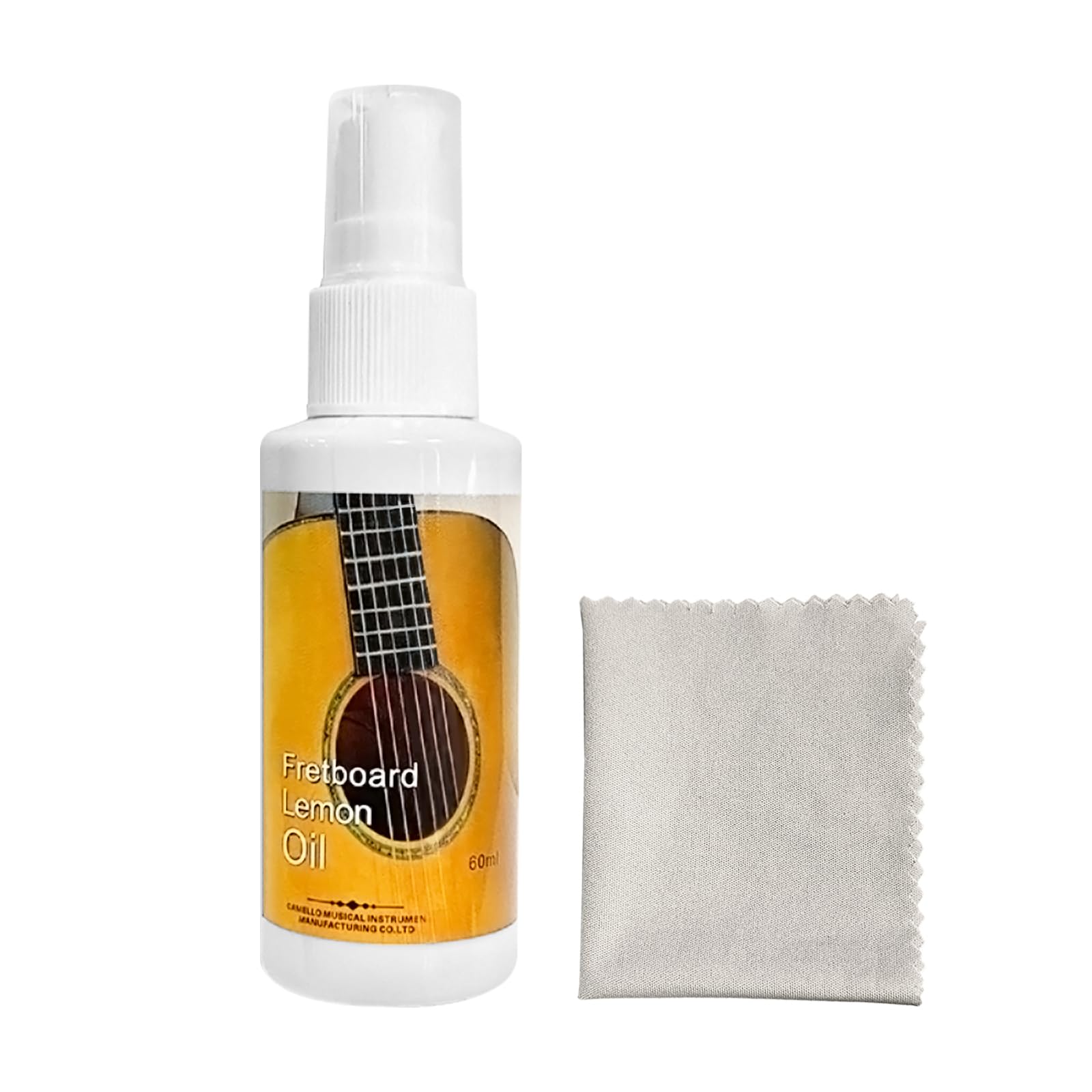 Guitar Lemon Oil, 2.02 Oz Guitar Polish Oil, String-Cleaner, Effective Remove Dirt, Grease, and Debris From Musical Instruments
