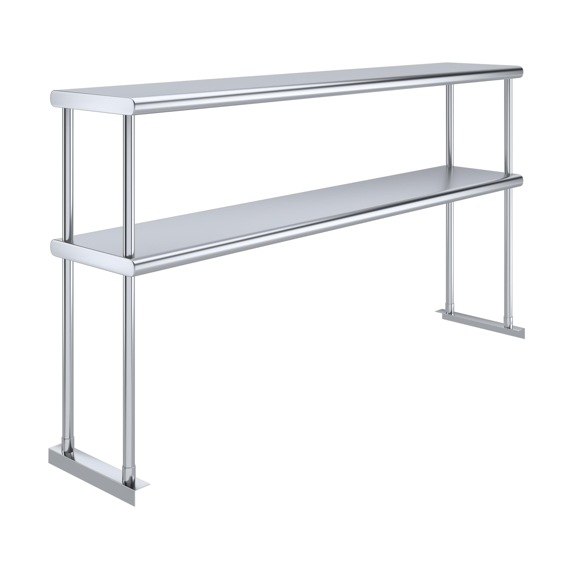 Amazon.com: AmGood 60 Inch Double Tier Overshelf, 60 in. x 12 in