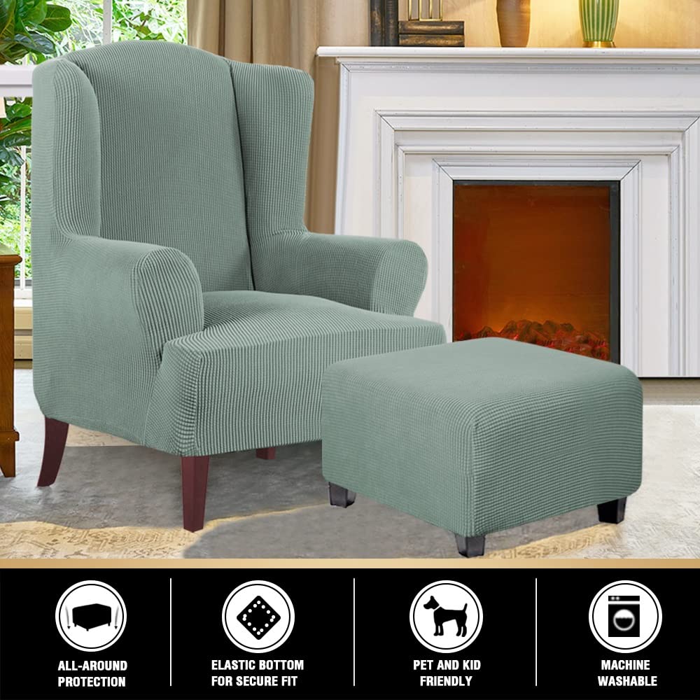 Copripouf Quadrato AQIGR In Jacquard - 50x50/60x60/80x80 Cm, Morbido Ed Elastico Con Fondo Elasticizzato - Foto 7