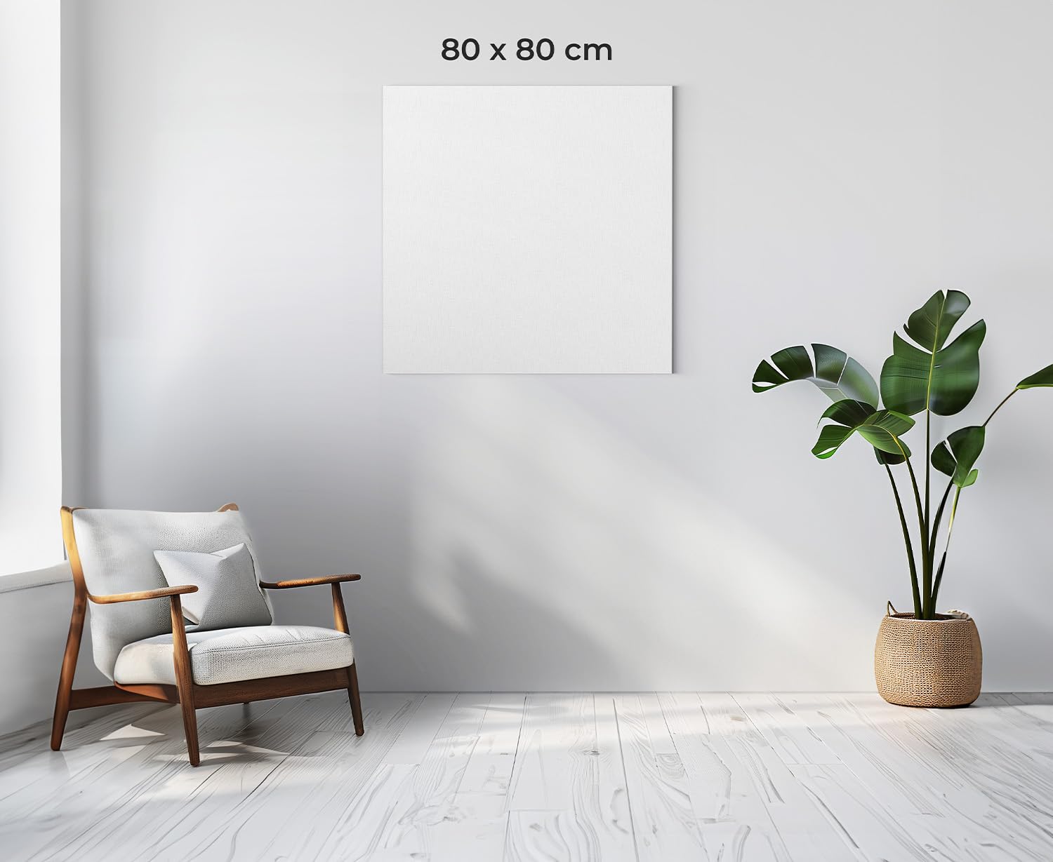 Akinda Art Gallery - Cuadro con lienzo personalizado 80 x 80 cm - Tu Foto Personalizada - Cuadro Moderno Salón - Idea de regalo