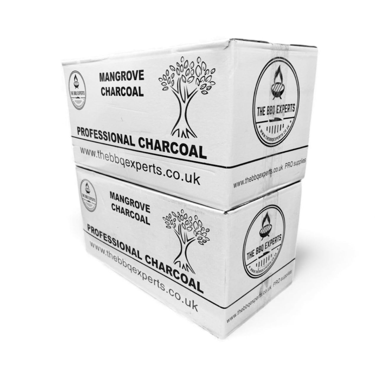 20kg Mangrove A Grade Charcoal by The BBQ Experts – Restaurant-Grade Oak Wood Charcoal for BBQ, Smoking & Grilling – Long Lasting 5 Hour Burn Time