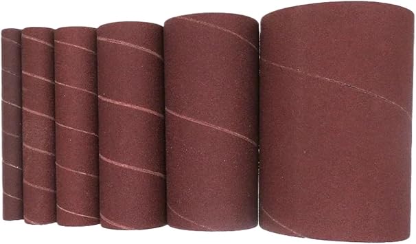 Sanding Sandpaper Belts  6 Pack Spindle Sanding Sleeves For Oscillating Sander 80 120 240 Assorted Grit Sandpaper120 Grit