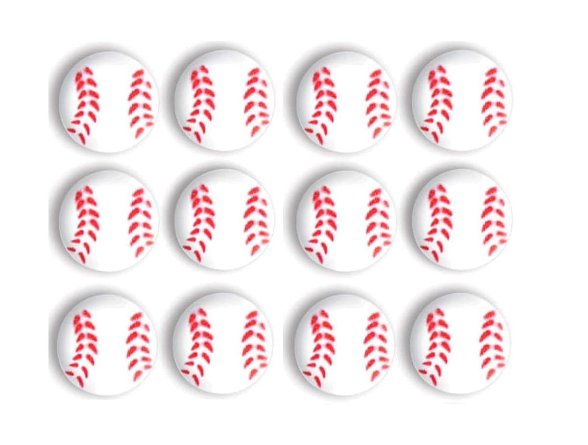 24 Pc - Sport Theme Edible Sugar Cake Cupcake Cookie Toppers