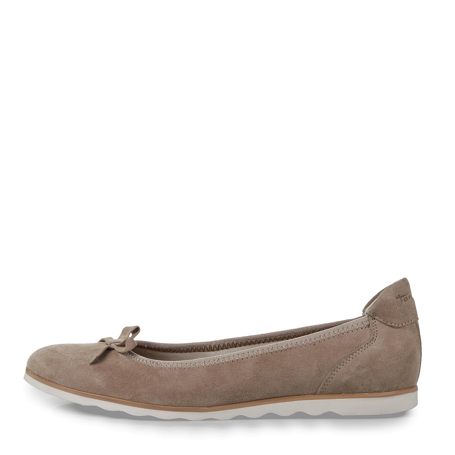 Tamaris Women's Ballerina-1-22128-42 Ballet Flats, Taupe, 5 UK