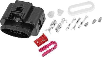 1 Set 5 Pin No.1K0919231 Fuel Pump Control Connector Adapter Plug Clip Kit Replacement for VW for Audi for Seat for Skoda Item Replacement
