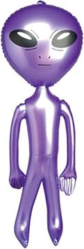 24" Purple Inflatable Martian Alien Prop Decoration-1 piece