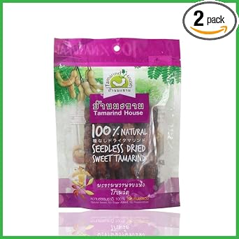 Tamarind House Brand, Seedless Dried Sweet Tamarind, Size 90g