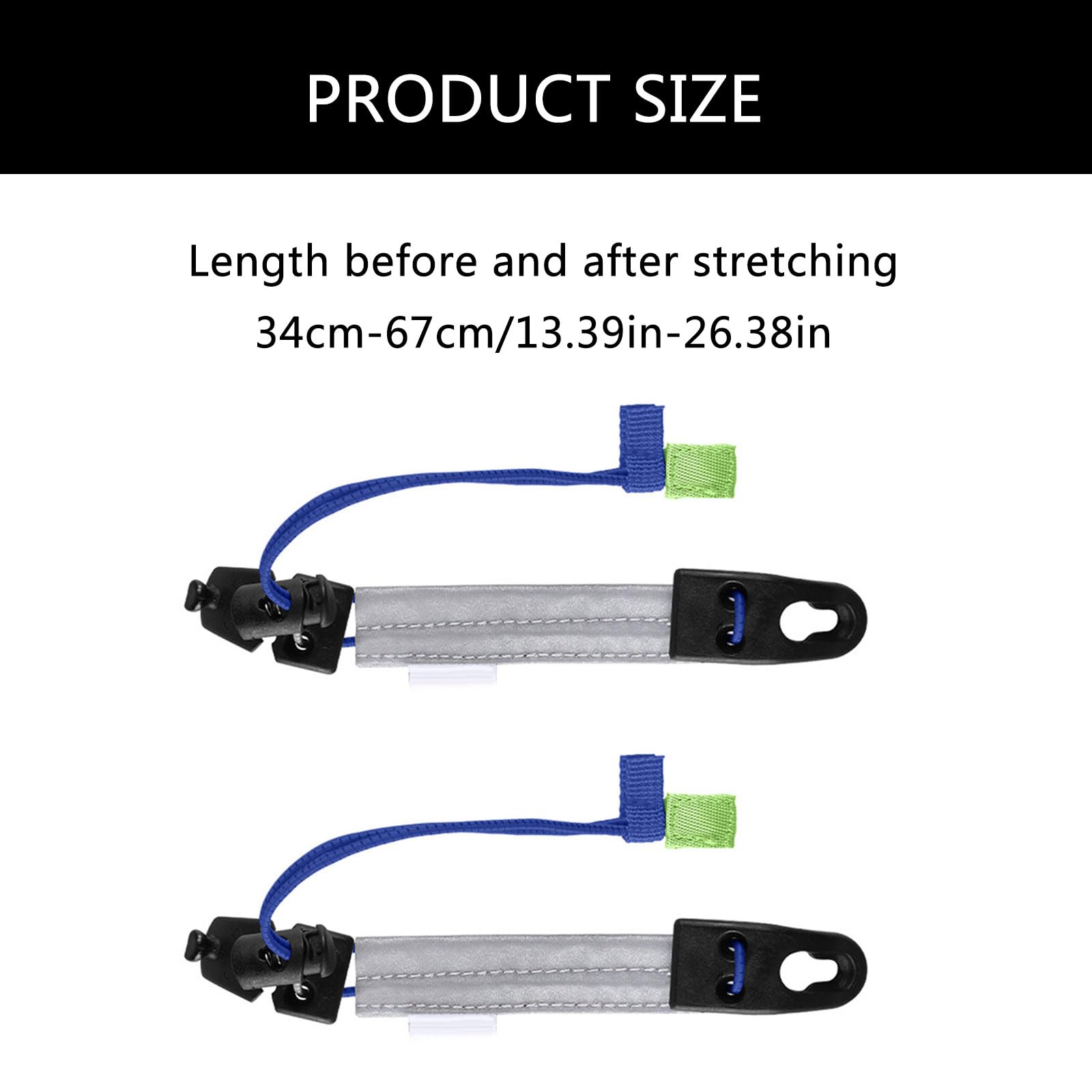 2 piezas de pantalones de tobillo para bicicleta, correa de clip reflectante para ciclismo, cinturón de sujeción de tobillo, pantalones