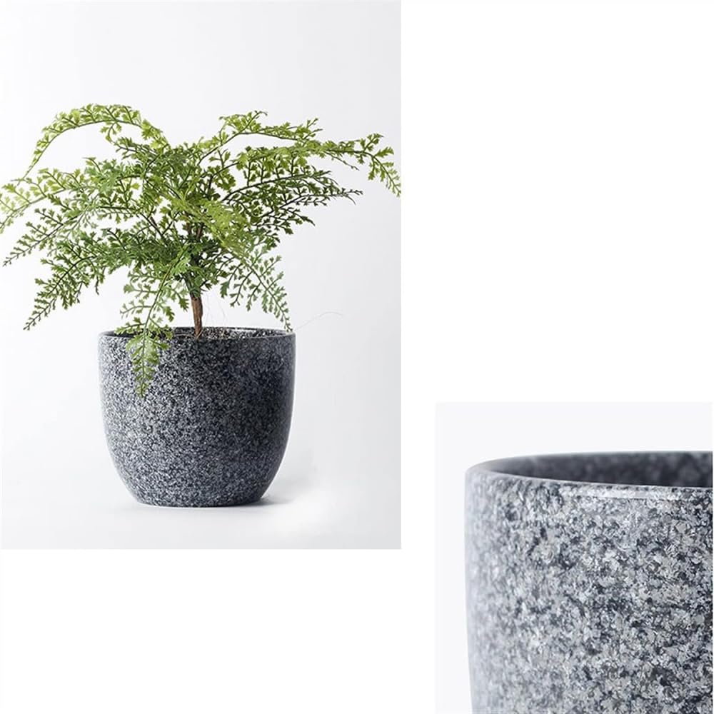 BIVVI Doniczka vintage, kreatywna okrągła doniczka na kwiaty z otworami odpływowymi, ceramiczna doniczka na sukulenty, kaktusy, orchidee, ozdobna donica