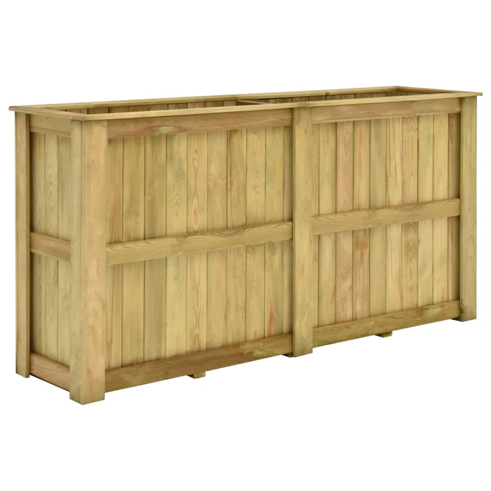 Arriate, Mesa De Cultivo, Huerto Domestico, Cultivo De Plantas Aromaticas, Arriate De Jardín, de Madera de Pino impregnada 196x50x100 cm